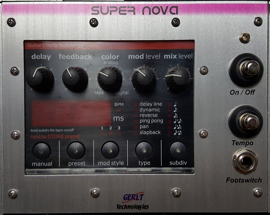 Vamos solo Deportista GT Super Nova - Racked and Modded ND-1 Nova Delay Rack Effect Module